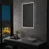 Image de vidaXL Miroir mural à LED pour salle de bains 60x100 cm