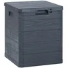 Image de vidaXL Boîte de Rangement de Jardin, Coffre de Stockage, Outils de Jardinage, Organisateur de Terrasse Patio Arrière-Cour Extérieur, Anthracite