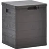 Image de vidaXL Boîte de Rangement de Jardin, Coffre de Stockage, Outils de Jardinage, Organisateur de Terrasse Patio Arrière-Cour Extérieur, Marron