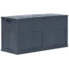 Image de vidaXL Boîte de Rangement de Jardin, Coffre de Stockage, Outils de Jardinage, Organisateur de Terrasse Patio Arrière-cour Extérieur, Noir