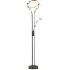 Image de vidaXL Lampadaire 18 W argenté 180 cm variable