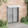 Image de vidaXL Auvent de porte Gris et transparent 200x75 cm PC