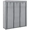 Image de Armoire avec compartiments et barres Gris 150x45x175 cm Tissu