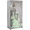 Image de vidaXL Garde-robe New York 75x45x160 cm Tissu