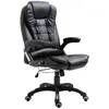 Image de vidaXL Chaise de bureau Noir Similicuir