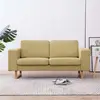 Image de vidaXL Canapé à 2 places tissu vert