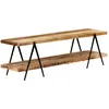 Image de vidaXL Meuble TV 160x40x50 cm Bois solide de manguier