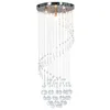 Image de vidaXL Plafonnier avec perles de cristal Argenté Spirale G9