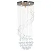 Image de vidaXL Plafonnier avec perles de cristal Argenté Spirale G9