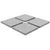 Image de vidaXL 4X Plaque de Poids de Parasol Granit Gris Carré Support Pied de Parasol