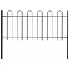 Image de vidaXL Clôture de Jardin avec Dessus en Cerceau Barrière de Jardin Panneau de Clôture Portillon Portail de Clôture Maison Ferme Extérieur 1,8 m Noir