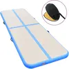 Image de vidaXL Tapis gonflable de gymnastique avec pompe 300x100x10cm PVC Bleu