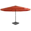 Image de vidaXL Parasol de jardin avec base portable terre cuite
