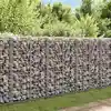 Image de vidaXL Mur à gabion avec couvercles Acier galvanisé 20x20x100 cm