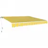 Image de vidaXL Auvent pliable manuel 600 cm Jaune/blanc