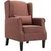 Image de vidaXL Fauteuil marron tissu