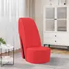 Image de vidaXL Chaise en forme de chaussure à talon haut Rouge Similicuir
