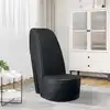Image de vidaXL Chaise en forme de chaussure à talon haut noir similicuir
