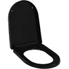 Image de vidaXL Abattant WC à Fermeture en Douceur Siège de Toilette Cuvette Lunette de Toilette Salle de Bains Maison Restaurant Magasin Hôtel Noir