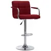 Image de vidaXL Chaise de bar Bordeaux Tissu