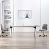 Image de vidaXL Chaises à manger lot de 2 gris clair tissu