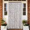 Image de vidaXL Moustiquaire Marron et beige 100 x 220 cm Chenille