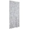 Image de vidaXL Moustiquaire Blanc et Gris 90x220 cm Chenille