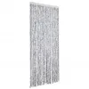 Image de vidaXL Moustiquaire Rideau de Porte Protection Contre Insectes Chenille Ecran contres Mouches Moustiques Imperméable Maison Mobile Caravane 100x220 cm Blanc et Gris