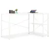 Image de vidaXL Bureau d'ordinateur Blanc 120x72x70 cm
