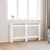 Image de vidaXL Cache-radiateur Blanc 152x19x81,5 cm MDF