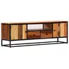 Image de vidaXL Meuble TV 120 x 30 x 40 cm Bois de récupération massif et acier