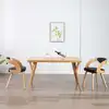 Image de vidaXL Chaises à manger lot de 2 noir bois courbé et similicuir
