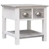 Image de vidaXL Table d'Appoint Table Basse Table de Chevet Table de Canapé Table de Salon Intérieur Salle de Séjour Chambre à Coucher Gris Bois de Paulownia