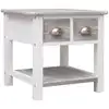 Image de vidaXL Table d'appoint Gris 40x40x40 cm Bois de Paulownia