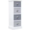 Image de vidaXL Armoire latérale 35x30x90 cm Bois de Paulownia