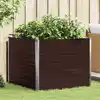 Image de vidaXL Jardinière surélevée Marron 100x100x77 cm Acier galvanisé