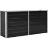 Image de vidaXL Lit surélevé de Jardin Anthracite 160x40x77 cm Acier galvanisé