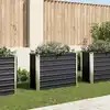 Image de vidaXL Lit surélevé de jardin Anthracite 100x40x77 cm Acier galvanisé