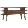 Image de vidaXL Meuble TV 110x35x50 cm Bois d'acacia solide