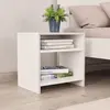 Image de vidaXL Table de chevet Blanc 40x30x40 cm Bois d'ingénierie