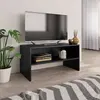 Image de vidaXL Meuble TV Noir 80x40x40 cm Bois d’ingénierie