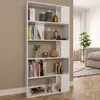 Image de vidaXL Bibliothèque/Séparateur de pièce Blanc brillant 80x24x159 cm