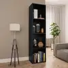 Image de vidaXL Bibliothèque/Meuble TV Blanc 36x30x143 cm Bois d'ingénierie