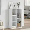 Image de vidaXL Bibliothèque/Buffet Blanc 50x25x80 cm Bois d’ingénierie