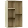 Image de vidaXL Bibliothèque/Buffet, Meuble de Rangement avec Compartiment, Armoire à Livres Salon Intérieur, Moderne, Chêne Sonoma Bois d’Ingénierie