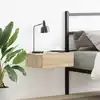 Image de vidaXL Table de chevet flottante Chêne sonoma Bois d'ingénierie