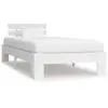 Image de vidaXL Cadre de lit sans matelas blanc bois de pin massif 100x200 cm