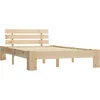 Image de vidaXL Cadre de Lit Sommier à Lattes Lit Double Lit Adulte Cadre à Lattes sur Pied Chambre à Coucher Maison Intérieur 120x200 cm Bois de Pin Massif