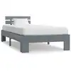 Image de vidaXL Cadre de lit sans matelas gris bois massif de pin 100x200 cm