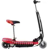 Image de vidaXL Trottinette pour enfants avec selle et LED 120 W rouge
